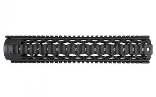 Yankee Hill Machine Co Black Diamond Series Forearm, 12.6 Rifle Length, Fits AR-15, Black Finish YHM-9635-DX
