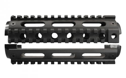 Yankee Hill Machine Co Carbine Handguard, 2 Piece, Fits Colt AR-15's with Carbine Length Gas Systems and Fixed Front Sight Gas Block, Anodized Finish, Black YHM-9670-C