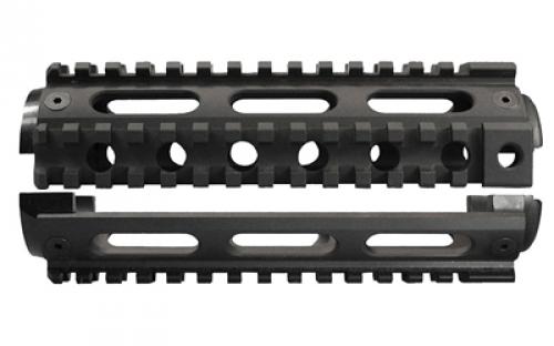 Yankee Hill Machine Co Carbine Handguard, 2 Piece, Fits AR-15's with Carbine Length Gas Systems and Fixed Front Sight Gas Block, Will Not Fit Colt AR15, Anodized Finish, Black YHM-9670