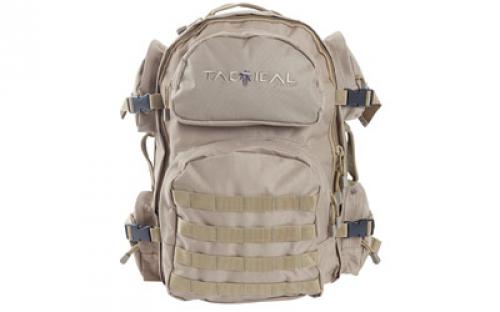 Allen Intercept Tactical Pack, Tan EnduraFabric 18.5x16x10, 2500 Cubic Inch, Hydration Compatible,Compression Straps, Padded Shoulder Straps With Adjustable Sternum Strap, Internal Organizer Compartments, Side Carrying Handles 10858