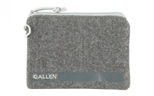 Allen Locking Pistol Pouch, Compact, 5x7, Fleece, Gray 3625