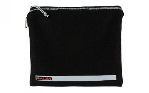 Allen Locking Pistol Pouch, Compact, 9x11, Fleece, Black 3630