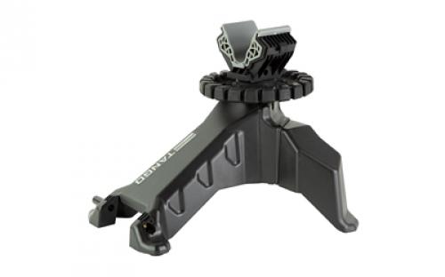 Birchwood Casey Tango Shooting Rest, Padded Front and Rear, Adjustable Elevation, Can Be Used With Most Handguns, Black/Red BC-FMSR