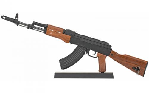 Ravenwood International AK-47 Non-Firing Mini Replica, 1/3 Scale, Includes: Charge Handle That Pulls Back, Removable Dust Cover, Spring Loaded Trigger, Selectable Firing Modes, Fixed Stock, Adjustable Sights, Removable Mag with Three Brass Rounds, Removable Cleaning Rod, Magazine Release Lever, Black Finish RWWDAK47