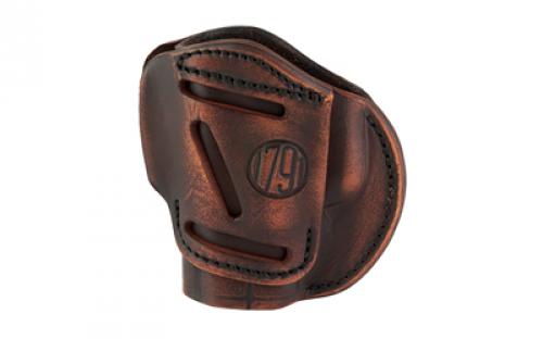 1791 3 Way Holster Size 3, OWB Belt Holster, Fits Compact Pistols, Matte Finish, Vintage Leather, Right Hand 3WH-3-VTG-A