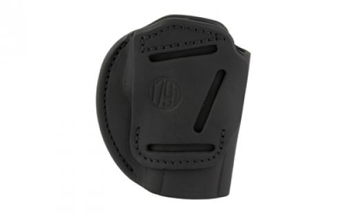 1791 3 Way, Outside Waistband Holster, Size 6, Matte Finish, Leather Construction, Black, Ambidextrous 3WH-6-SBL-A