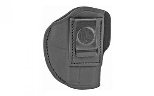 1791 4 Way Holster, Leather Belt Holster, Right Hand, Stealth Black, Fits Glock 48 and S&W EZ380, Size 1 4WH-1-SBL-R