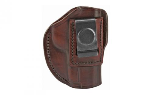 1791 4 Way Holster, Leather Belt Holster, Right Hand, Signature Brown, Fits Glock 48 & S&W EZ380, Size 1 4WH-1-SBR-R