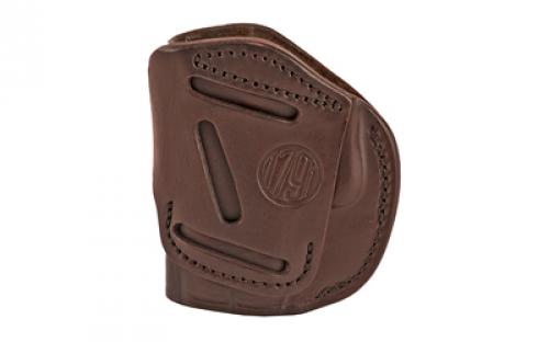 1791 4 Way Holster, Leather Belt Holster, Right Hand,Signature Brown, Fits Glock 42, Size 2 4WH-2-SBR-R