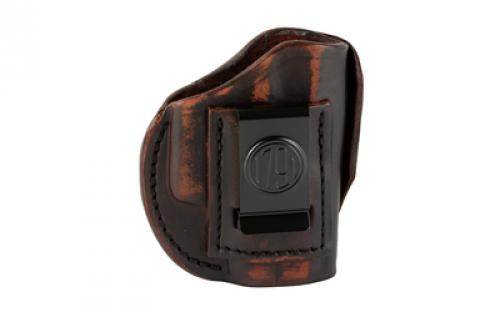 1791 4 Way Holster Size 2, IWB or OWB Holster, Fits Sub-Compact Pistols, Matte Finish, Vintage Leather, Right Hand 4WH-2-VTG-R