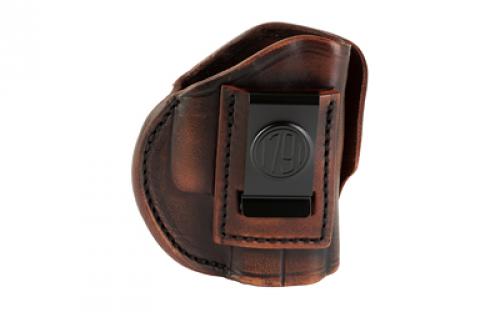 1791 4 Way Holster Size 3, IWB or OWB Holster, Fits Compact Pistols, Matte Finish, Vintage Leather, Right Hand 4WH-3-VTG-R