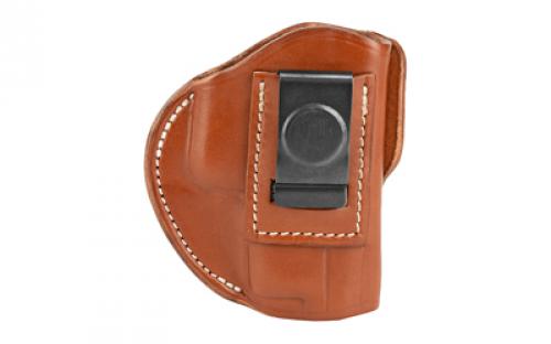 1791 4 Way Holster, Leather Belt Holster, Right Hand,Classic Brown, Fits Glock 17 19 22 23 & S&W MP9/MP40/MP45, Size 5 4WH-5-CBR-R