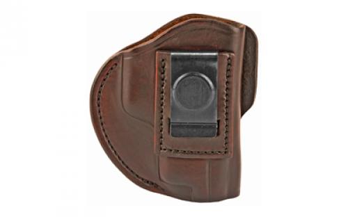 1791 4 Way Holster, Leather Belt Holster, Right Hand, Signature Brown, Fits Glock 17 19 22 23 & S&W MP9/MP40/MP45, Size 5 4WH-5-SBR-R