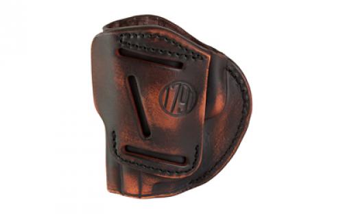 1791 4 Way Holster Size 5, IWB or OWB Holster, Matte Finish, Vintage Leather, Right Hand 4WH-5-VTG-R