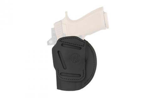 1791 4 Way, Inside/Outside Waistband Holster, Size 6, Matte Finish, Leather Construction, Stealth Black, Right Hand 4WH-6-SBL-R