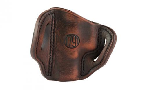 1791 BHC, OWB Belt Holster, Size 2.1, Fits Glock 17/19/19x, S&W M&P 9/40, 1911 Officer with Rail, Matte Finish, Vintage Leather, Right Hand BH2.1-VTG-R