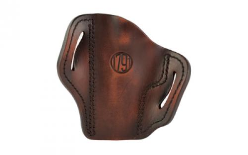 1791 BHC, OWB Belt Holster, Size 2.3, Matte Finish, Vintage Leather, Right Hand BH2.3-VTG-R