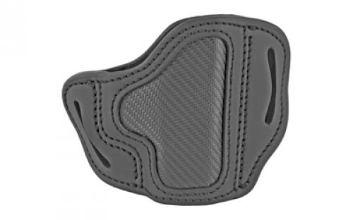 1791 Belt Holster, Right Hand, Carbon Fiber Black, Leather, Fits 1911 3" / Bersa Thunder 380 / Glock 42, 43, 43x / Kahr CW45, K9 / Kimber Micro 380, Micro 9, Ultra Carry / Ruger LC9, SR22, SR1911 / Sig Sauer P238, P365, Ultra Nitron / Walther PPK / And similar frames CF-BHC-SBL-R