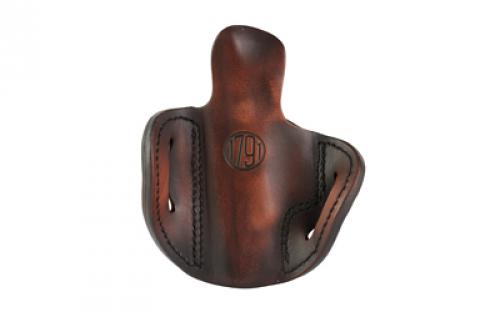 1791 BH2.1 Optic Ready, OWB Belt Holster, Fits Optic Ready 4" Barrel Semi-Automatic Pistols, Matte Finish, Vintage Leather, Right Hand OR-BH2.1-VTG-R