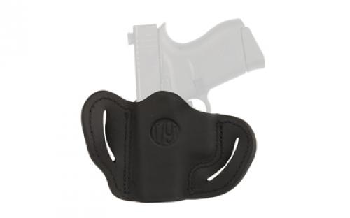 1791 BHC Optic Ready, OWB Belt Holster, Fits Optic Ready Sub-Compact Pistols, Matte Finish, Stealth Black Leather, Right Hand OR-BHC-SBL-R