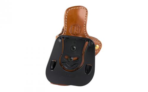 1791 PDH2.3 Optic Ready, OWB Paddle Holster, Fits Optic Ready Large Frame Railed Pistols, Matte Finish, Classic Brown Leather, Right Hand OR-PDH-2.3-CBR-R