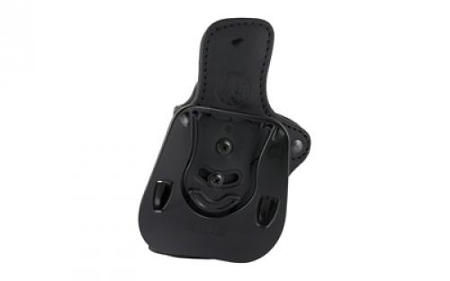 1791 PDH2.3 Optic Ready, OWB Paddle Holster, Fits Optic Ready Large Frame Railed Pistols, Matte Finish, Stealth Black Leather, Right Hand OR-PDH-2.3-SBL-R