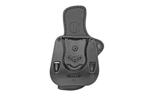 1791 OR, Optics Ready Belt Holster, Right Hand, Stealth Black, Leather OR-PDH-2.4-SBL-R
