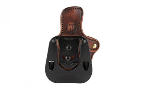 1791 PDH2.4S Optic Ready, OWB Paddle Holster, Fits Optic Ready Compact Size Pistols, Matte Finish, Vintage Leather, Right Hand OR-PDH-2.4S-VTG-R