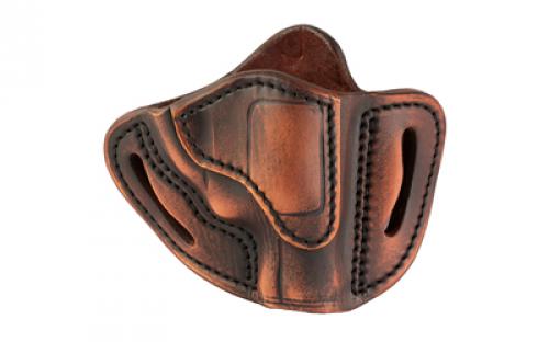 1791 Revolver, Size 1, OWB Belt Holster, Fits J-Frame Sized Revolvers, Vintage Leather, Right Hand RVH-1-VTG-R
