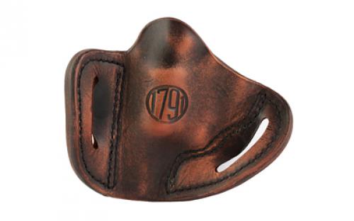 1791 Revolver, Size 1, OWB Belt Holster, Fits J-Frame Sized Revolvers, Vintage Leather, Right Hand RVH-1-VTG-R