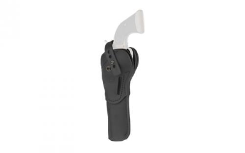 1791 Single Action Holster, Outside Waistband Holster, Fits Most Single Action Revolvers with 5.5 Barrels and Shorter, Matte Finish, Leather Construction, Stealth Black, Ambidextrous SA-RVH-5.5-SBL-A