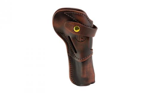 1791 Single Action Holster, Outside Waistband Holster, Fits Most Single Action Revolvers with 5.5" Barrels and Shorter, Matte Finish, Leather Construction, Vintage Brown, Ambidextrous SA-RVH-5.5-VTG-A