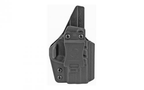 1791 Tactical Kydex, Inside Waistband Holster, Right Hand, Black Kydex, Fits S&W Shield TAC-IWB-SHIELD-BLK-R