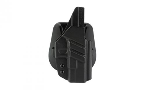 1791 Tactical Paddle Holster, OWB, Kydex, Fits Glock, Right Hand, Matte Finish, Black TAC-PDH-OWB-GLOCK-BLK-R