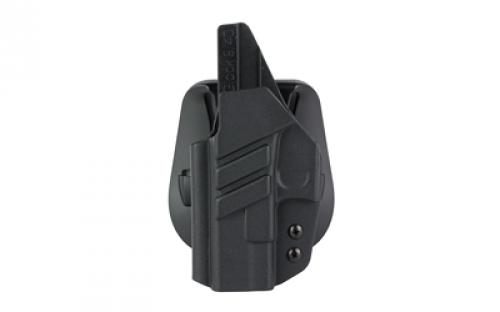 1791 Kydex Paddle, Outside Waistband Holster, Fits Glock 17/19/26, Matte Finish, Kydex Construction, Black, Left Hand TAC-PDH-OWB-GLOCK-BLK-L