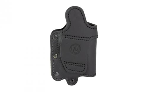 1791 Ultra Custom Light Bearing, OWB Belt Holster, Fits Multiple Compact to Full Size Semi-Auto Pistols w/Light, Matte Finish, NightSky Black Leather, Right Hand UCLB-2.1-NSB-R