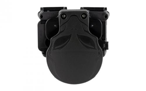 Alien Gear Holsters Cloak Tuck, OWB Dual Magazine Holster, Fits (2) Double Stack 9mm/40 S&W Magazines, Black CMCD-4-4-R-15-D