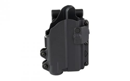 Rapid Force Rapid Force Level II Slim, Outside the Waistband Holster, Fits Sig P365/365 SAS with Light, Quick Detach System, Polymer, Black R2-LB-0900-R-B-L1-D