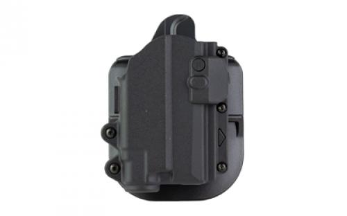 Rapid Force Rapid Force Level II Slim, Outside the Waistband Holster, Fits Sig P365/P365 SAS with Light, Polymer, Paddle Attachment, Black R2-PA-0900-R-B-L1-D