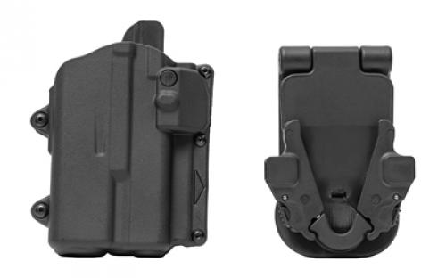 Rapid Force Rapid Force Level II Slim, Outside the Waistband Holster, Fits Sig P365XL/Spectre Comp with Light, Quick Detach System, Polymer, Black R2-LB-1006-R-B-L1-D