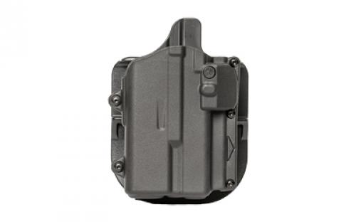 Rapid Force Rapid Force Level II Slim, Outside the Waistband Holster, Fits Sig P365XL/Spectre Comp with Light, Polymer, Paddle Attachment, Black R2-PA-1006-R-B-L1-D