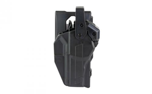 Rapid Force Rapid Force Duty Holster, Outside the Waistband Holster, Level 3 Retention, Fits Sig 320c with Red Dot Optic, Mid Ride, Quick Disconnect System, Right Hand, Polymer, Black RFS-0691-R-MB-6-D