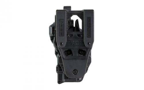 Rapid Force Rapid Force Duty Holster, Outside the Waistband Holster, Level 3 Retention, Fits Sig 320c with Red Dot Optic, Mid Ride, Quick Disconnect System, Right Hand, Polymer, Black RFS-0691-R-MB-6-D