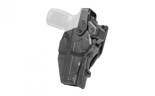 Rapid Force Rapid Force Duty Holster, Outside the Waistband Holster, Level 3 Retention, Fits Sig P320C with Red Dot Optic, Right Hand, Polymer, Black RFS-0691-R-MB-97-D