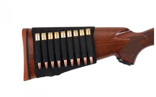 Allen Allen, Basic Buttstock Shell Holder, Black elastic Material, (9) Rifle Rounds 206