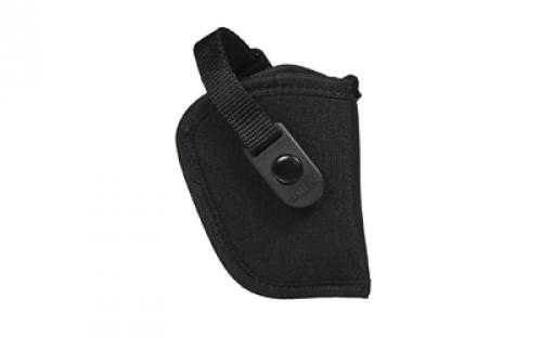 Allen Cortez, Outside Waistband Holster, Fits Small 5-Shot Revolvers with 2 Barrel and Hammer Spur, Nylon Construction, Snap Closure, Matte Finish, Black, Right Hand 44809