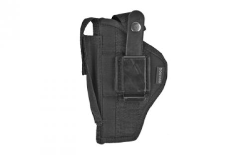 Bulldog Cases Extreme Belt Holster, Fits Most 2.5-3.75 Barrel Compact Autos with Laser or Light, Ambidextrous, Nylon, Black FSN-19C