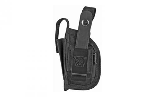 Bulldog Cases Extreme, Belt Holster, Black, Compact Auto With Laser, Nylon FSN-19SC