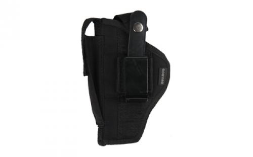 Bulldog Cases Fusion Belt Holster, Fits Medium/Large Frame Auto With 5 Barrel, Ambidextrous, Black FSN-19