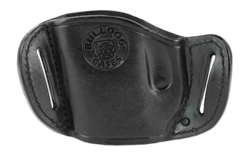 Bulldog Cases Moldel Leather Hip Holster, Fits Most Large Frame Autos, Right Hand, Black MLB-L